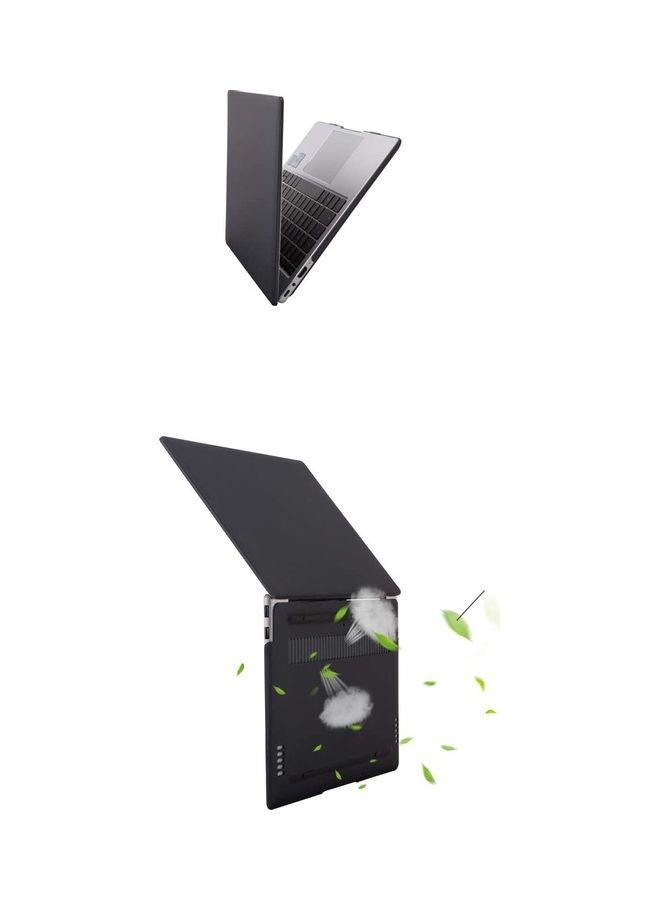 NIBEMINENT Matte Soft Touch Laptop Case For Huawei Matebook X pro 2020 Black - Image 2