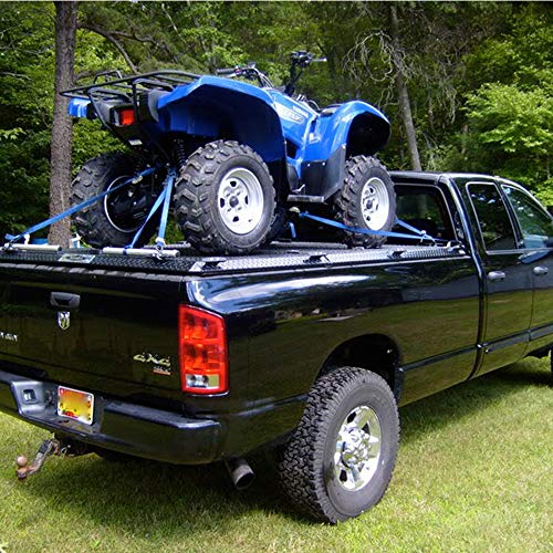 XSTRAP STANDARD Motorcycle Tie Down Straps (2 Pack) 3,000lb Break Strength, 1.5 in X 8FT Heavy-Duty Cambuckle Tie Down Set with S Hook and Soft Loops, Black - Image 4