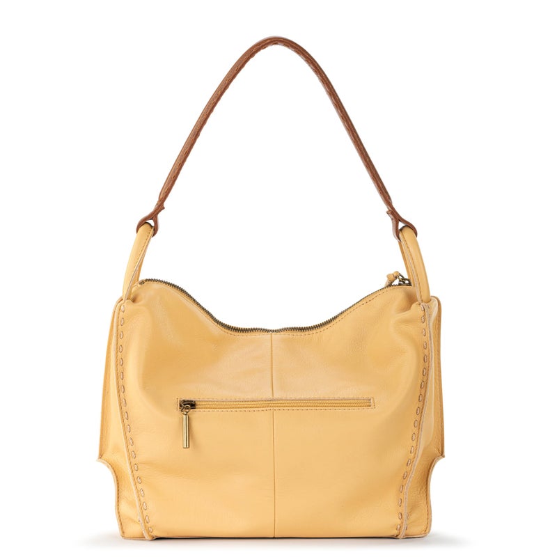 The Sak Los Feliz Hobo in Leather, Lined, Roomy Shoulder Purse, Buttercup - Image 4