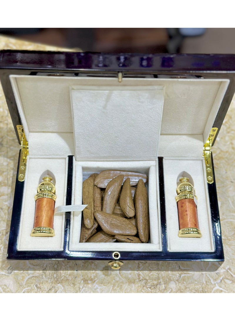 عود موروكي عود بريميوم 60 جرام، مخلطة عود 6 مل، العود العربي 6 مل - Image 3