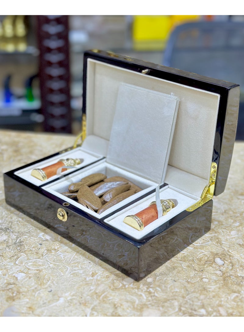 عود موروكي عود بريميوم 60 جرام، مخلطة عود 6 مل، العود العربي 6 مل - Image 5