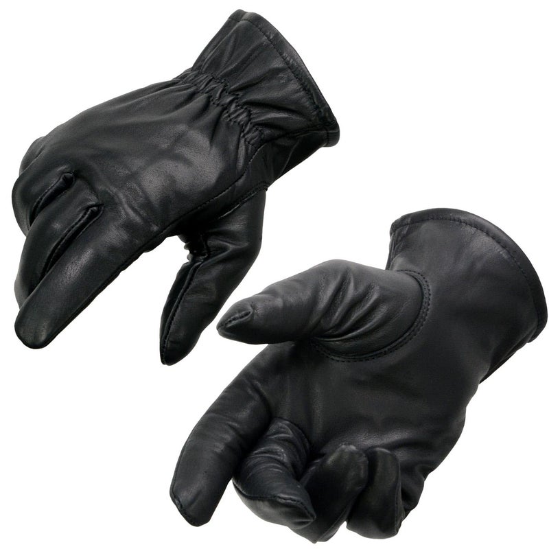 Milwaukee Leather SH734 Mens Black Thermal Lined Leather Motorcycle Hand Gloves WSinch Wrist Closure Medium - Image 2