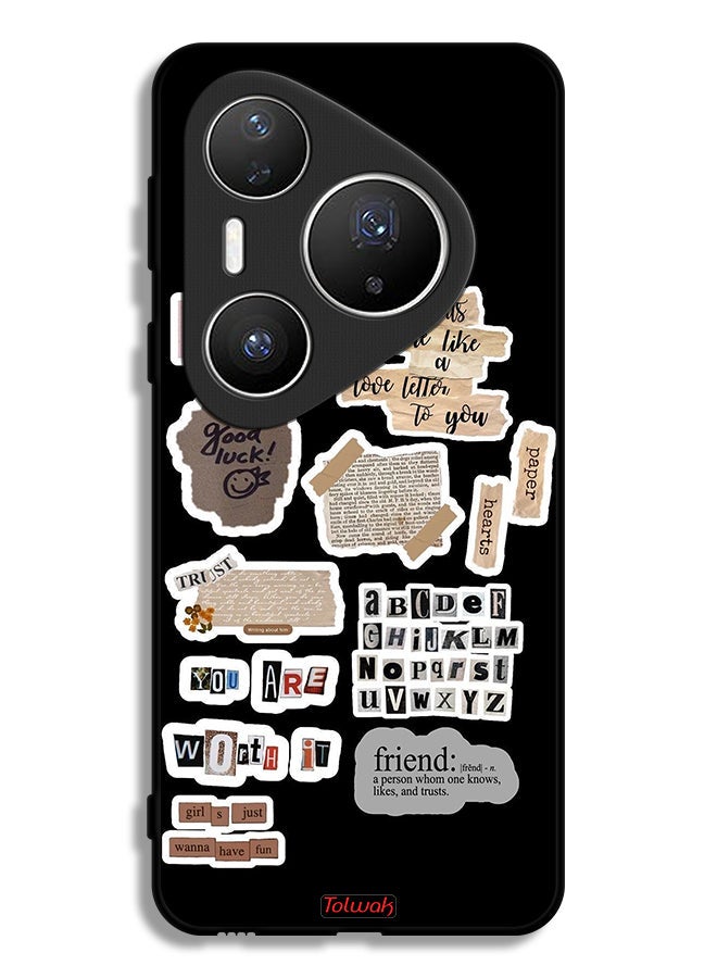 Tolwak Huawei Pura 80 Pro Protective Case Cover Good Luck Quotes Stickers - Image 1
