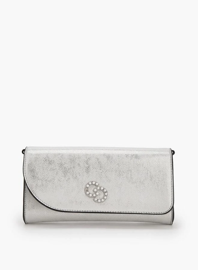 Celeste Textured Crossbody Bag With Detachable Chain Strap