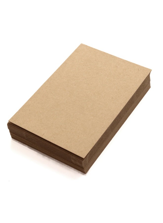 فيرستنوك بطاقات بنية كرافت فارغة مقاس 4×6، 350 جرامًا للمتر المربع، بطاقات فهرسة غير مسطرة للدعوات، وبطاقات العمل، وبطاقات المعايدة، وصناعة البطاقات بنفسك - عبوة من 50 قطعة - Image 5