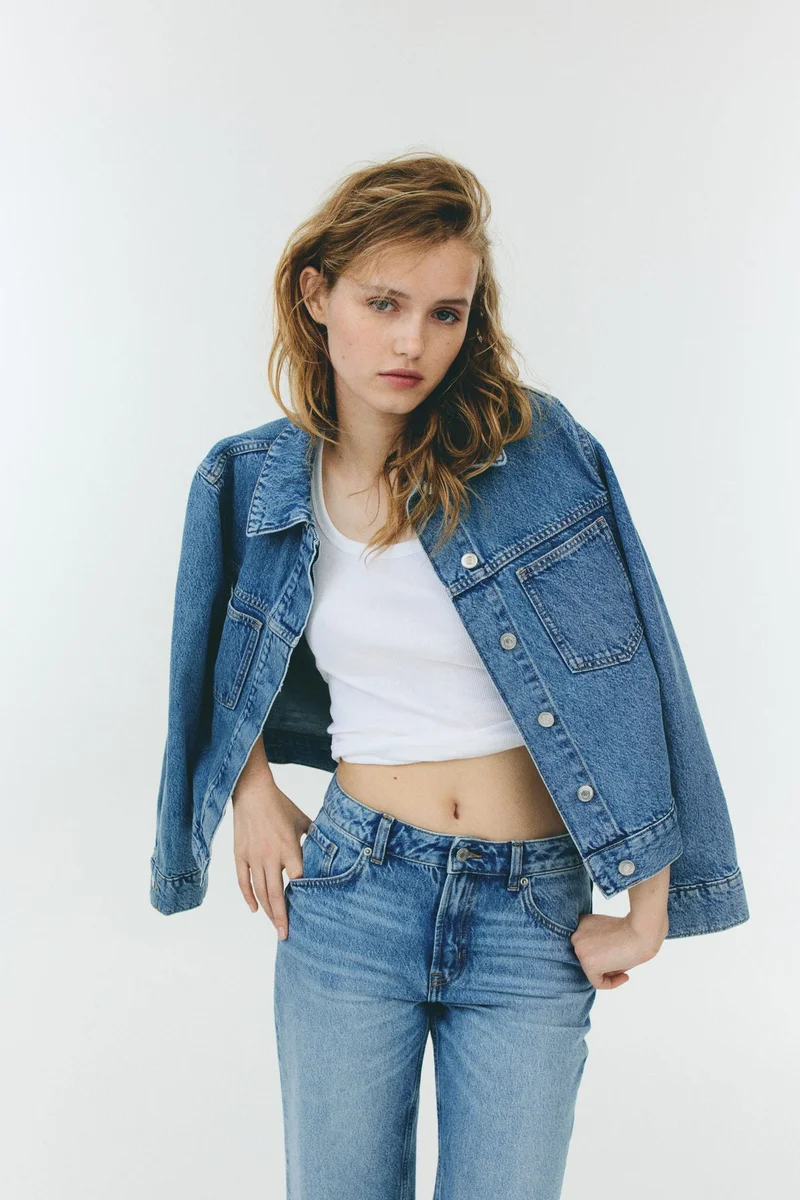 اتش اند ام بلوزة فيست مضلعة