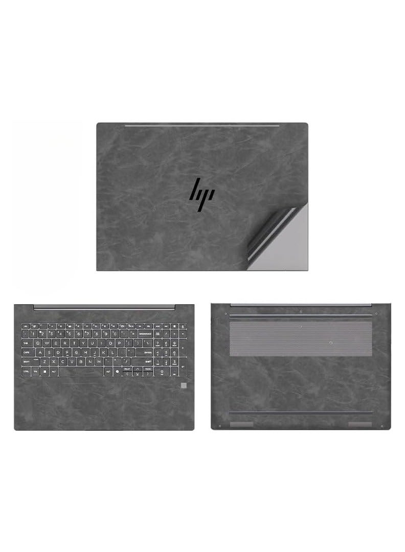 عام غطاء ملصقات متوافق مع كمبيوتر HP Zhan 99 16 G1i 2025 مقاس 16 بوصة، مصنوع من فيلم جلد مقاوم للخدوش مع حماية ثلاثية الجوانب.