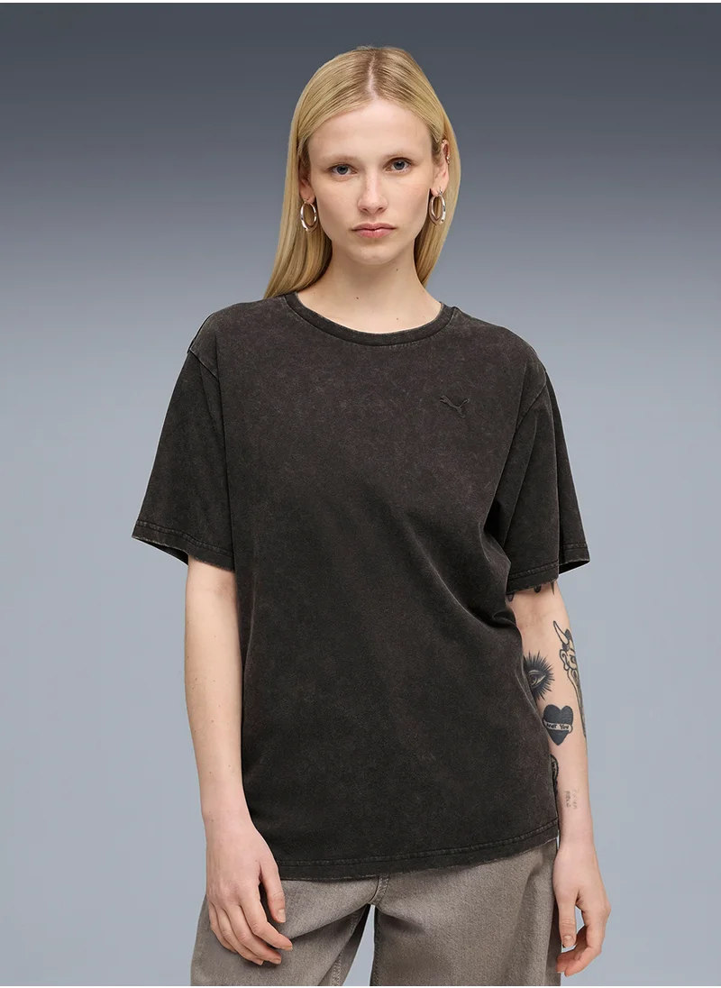بوما Women's tee Elevated Essentials Acid Wash