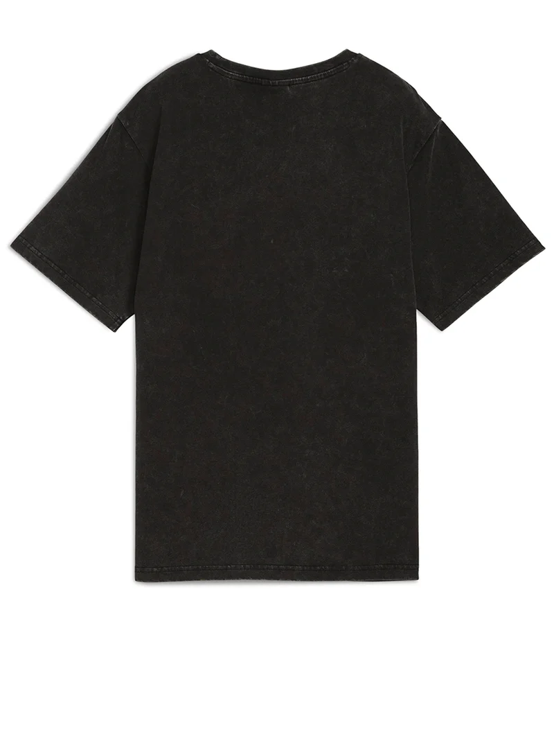 PUMA Women's tee Elevated Essentials Acid Wash