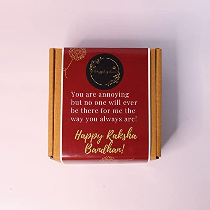 Wrapped up Love Scented Candles Raksha Bandhan Gift Set with Rakhi Roaste Coffee and Vanilla Musk Scented Candle Gift Set - Image 2