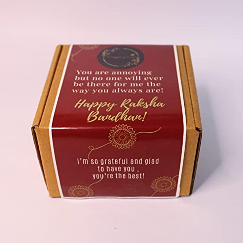Wrapped up Love Scented Candles Raksha Bandhan Gift Set with Rakhi Roaste Coffee and Vanilla Musk Scented Candle Gift Set - Image 3