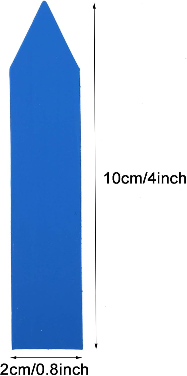 Mihey 1000 Pcs 4 Inch Garden Plant Labels, Plastic Nursery Tags Waterproof Pot Seed Markers, Blue - Image 3