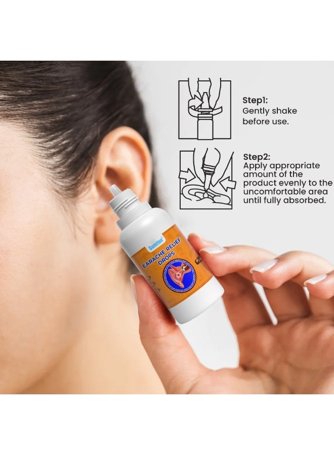 Sumifun 3-Pcs Earache Relief Drops,Natural Eardrops for Ear Pain, Swimmer's Ear  - Image 5