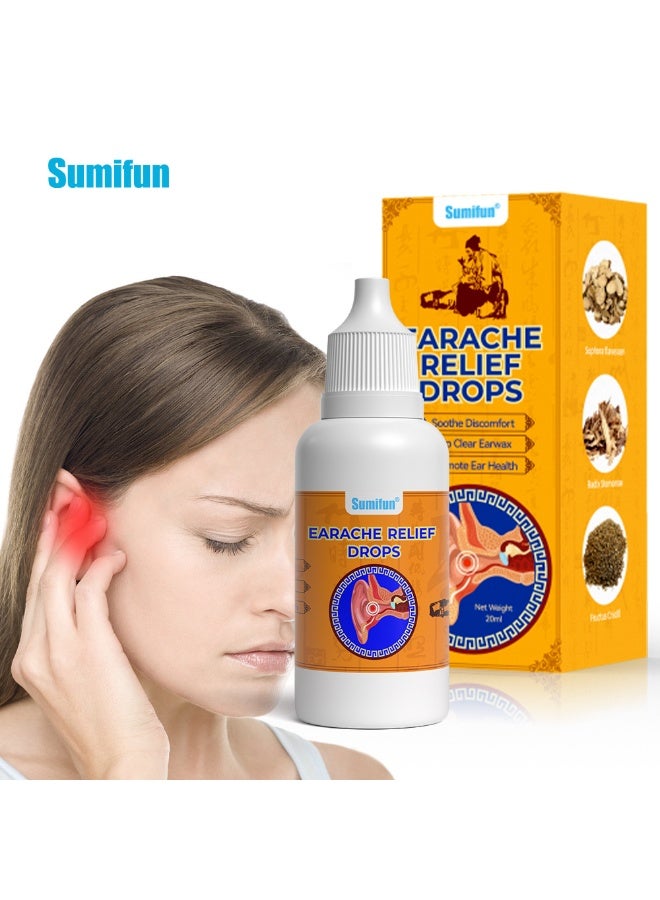 Sumifun 3-Pcs Earache Relief Drops,Natural Eardrops for Ear Pain, Swimmer's Ear  - Image 2