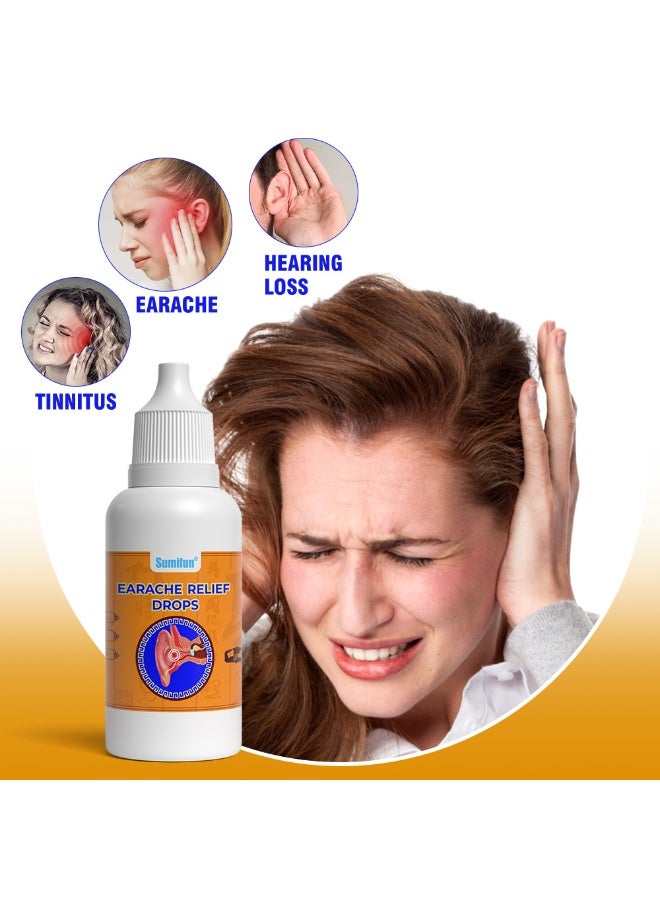 Sumifun 3-Pcs Earache Relief Drops,Natural Eardrops for Ear Pain, Swimmer's Ear  - Image 4