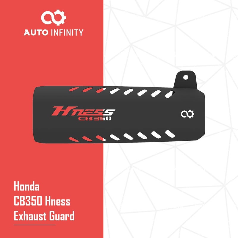 Auto Infinity Exhaust Guard Compatible with Honda CB350-H’Ness (Black, Pack of 1) - Image 4