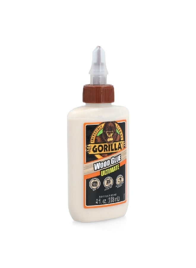 Gorilla Fast-Acting High Performance Ultimate Wood Glue Tan 4 fl oz 104397 - Image 3