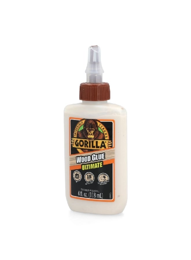 Gorilla Fast-Acting High Performance Ultimate Wood Glue Tan 4 fl oz 104397 - Image 2