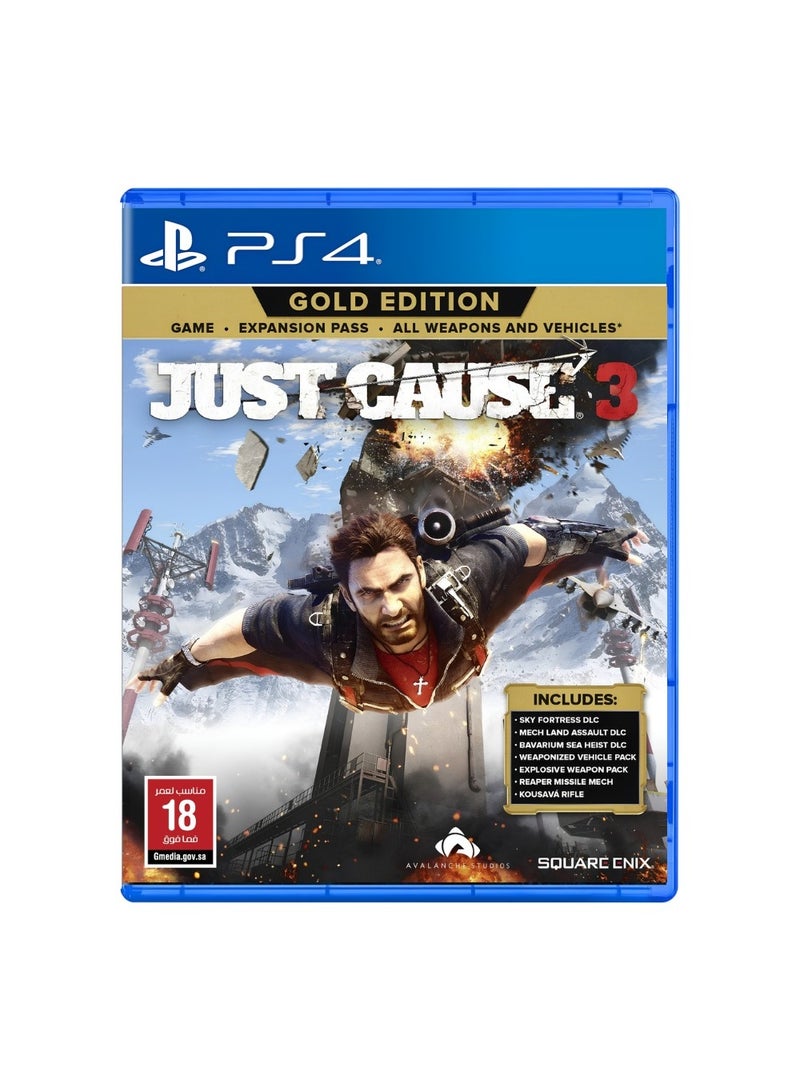 Just Cause 3 Gold Edition PS4 Game with Expansion Pass & All Content