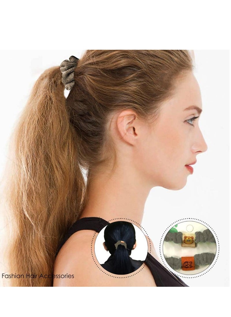 AIWANTO - 2 PCs Elastic Hair Tie Women Girls - Image 1