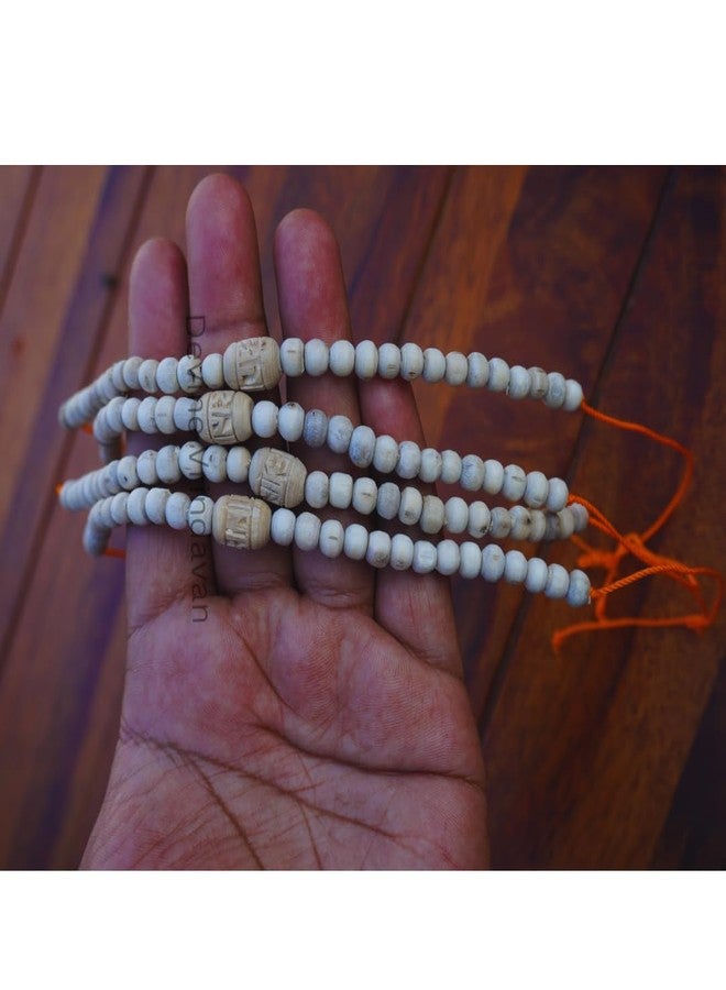 Devine Vrindavan Unisex-Adult Original Tulsi Made With Radha Bead In Between Rakhi With Smooth Carving (1) - Image 4