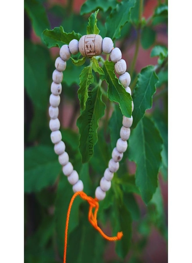 Devine Vrindavan Unisex-Adult Original Tulsi Made With Radha Bead In Between Rakhi With Smooth Carving (1) - Image 5