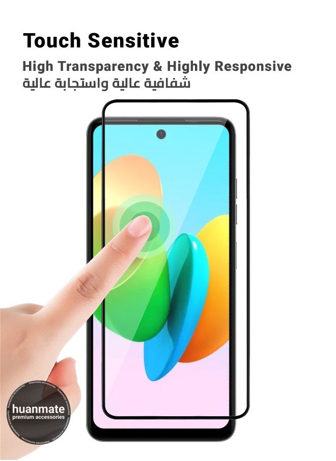 2 Pieces Tecno Spark 20C Screen Protector – Premium Edge to Edge Tempered Glass, High Transparency, Delicate Touch, Anti-Explosion, Smooth Arc Edges, Easy Installation