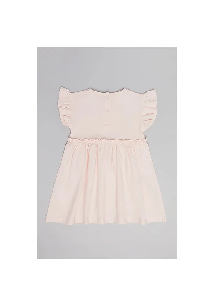 R&b Hello Kitty Print Fit & Flare Dress with Flutter Sleeves