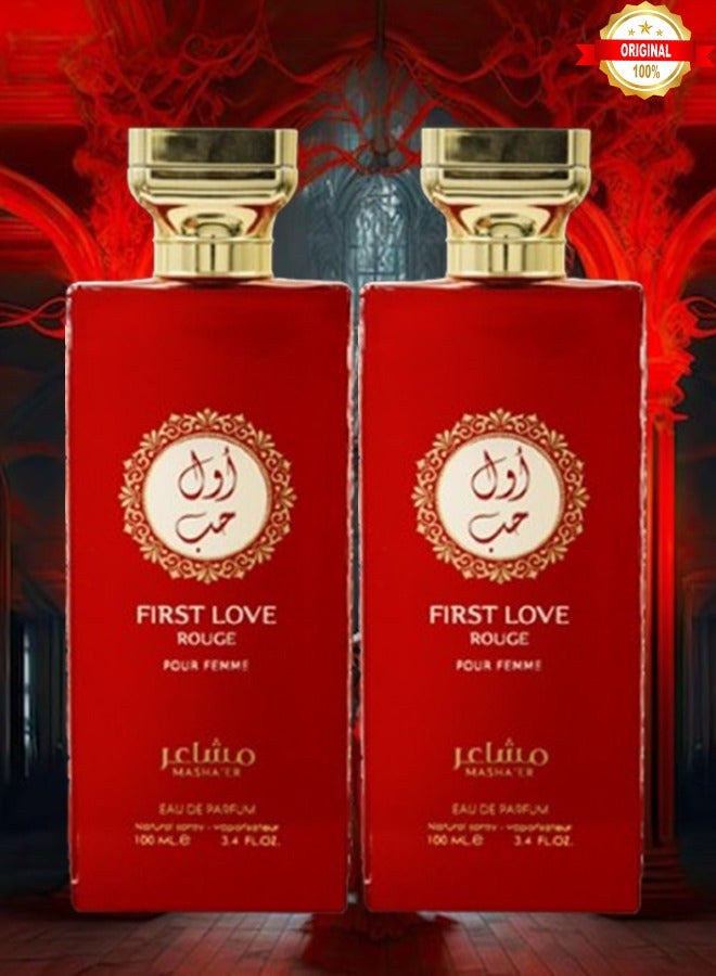 لوف 2 قطع عطر فيرست لوف روج 100 مل - Image 1