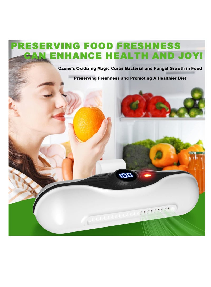 USB Fridge Deodorizer Reusable Portable Odor Remover with 3 Modes Freshener Air Purifier for Refrigerators Closets Pets and Cars Replaces Baking Soda and Charcoal Bags  - Image 3