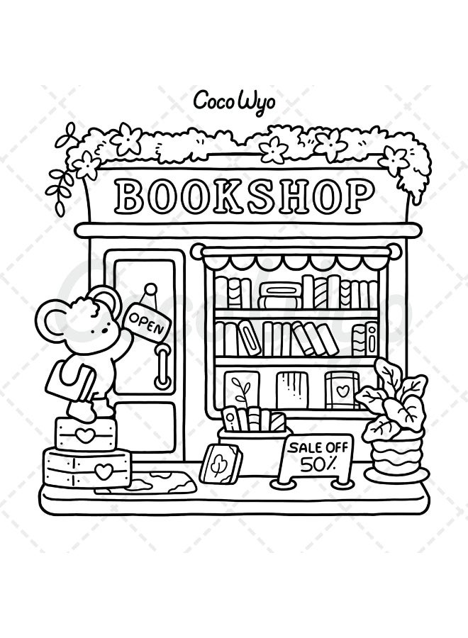Generic Little Corner: Coloring Book for Adults and Teens, Super Cute Designs of Cozy, Hygge Spaces for Relaxation  - Image 3