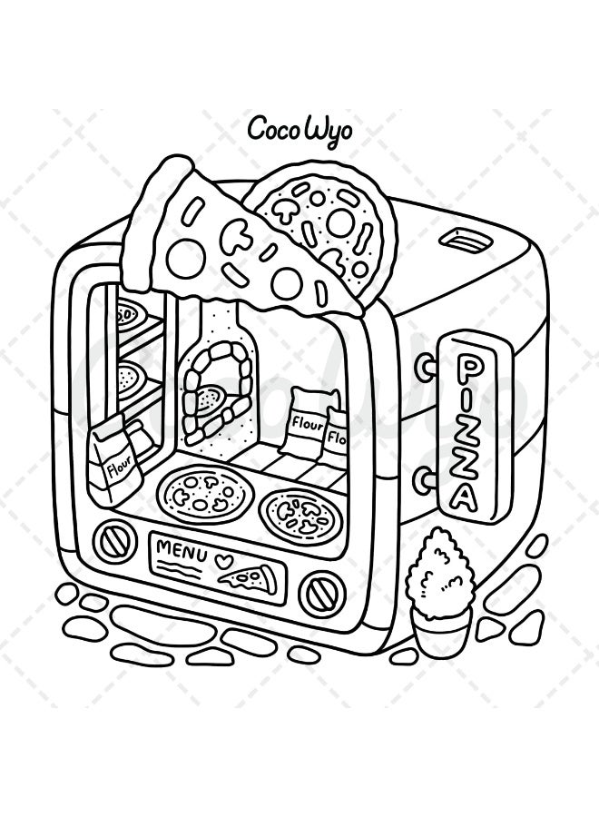 Generic Little Corner: Coloring Book for Adults and Teens, Super Cute Designs of Cozy, Hygge Spaces for Relaxation  - Image 4