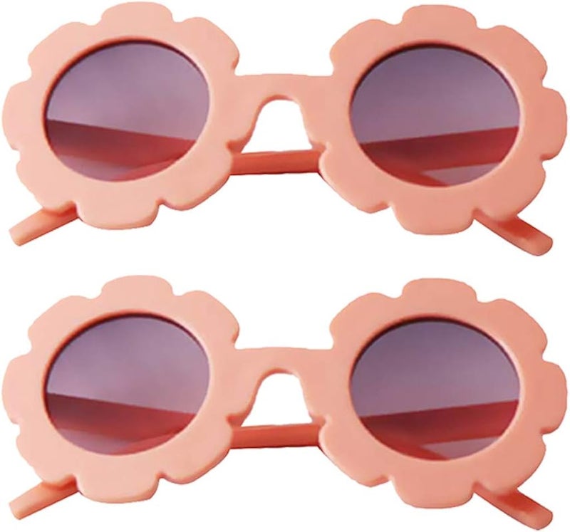 klarako 2 Pairs of Classic Kids Sunglasses, Girls Boys Sunglasses Sun Protection - Image 1