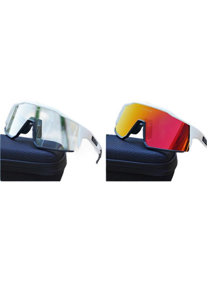 VOZAPOW Cycling Glasses With Photochromic Lenses For Day And Night Use, Outdoor Hiking, Sports, Bicycle Riding, Windproof, Sandproof, And Insect-Proof Goggles For Men And Women - Image 1