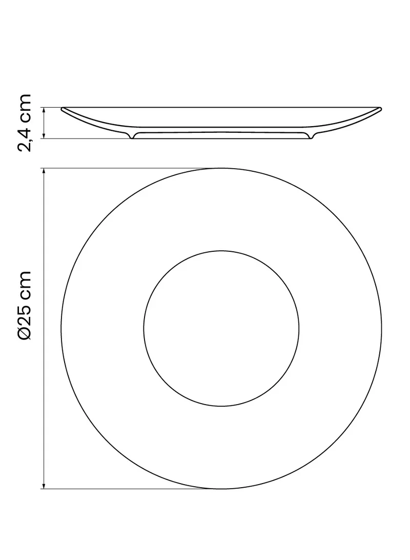 ترامونتينا Tramontina Noor 25cm Ramadan Themed Decorated Porcelain Dinner Plate