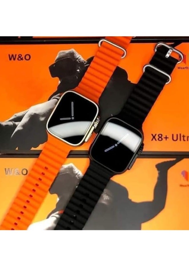 Smart Watch X8 Ultra Plus – Orange - Image 1