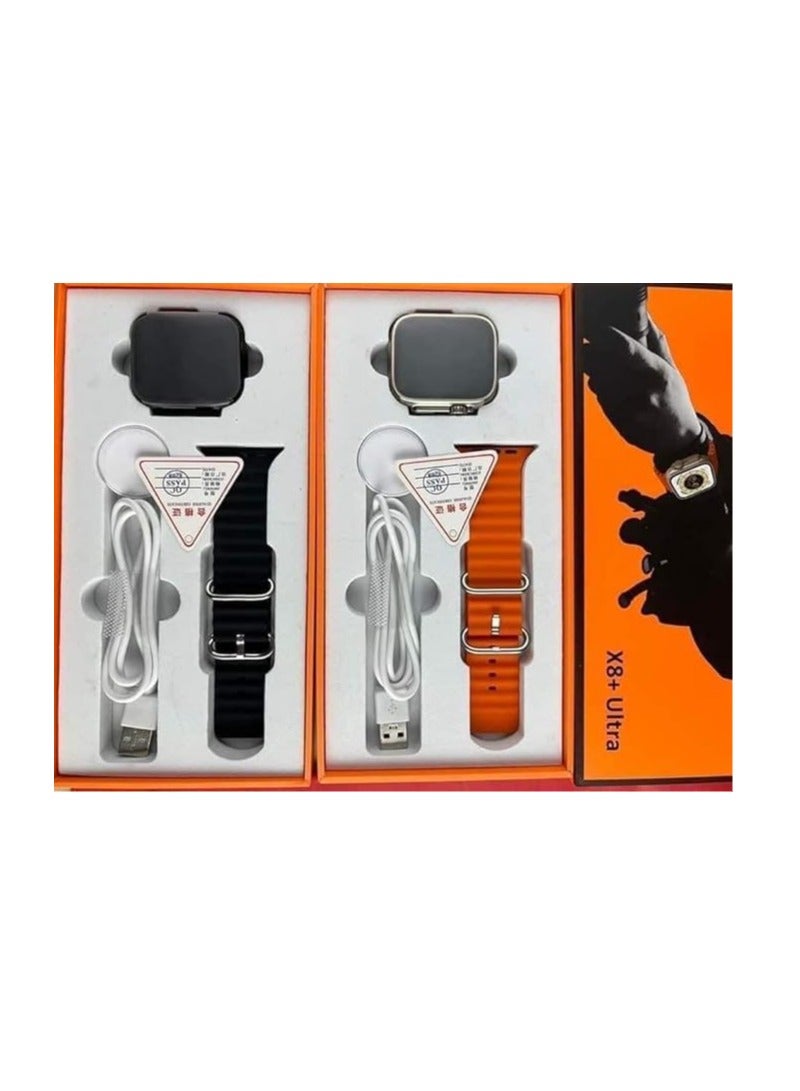 Smart Watch X8 Ultra Plus – Orange - Image 4