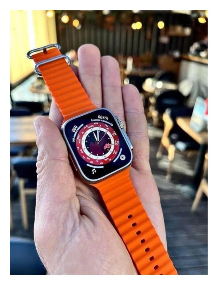 Smart Watch X8 Ultra Plus – Orange - Image 2