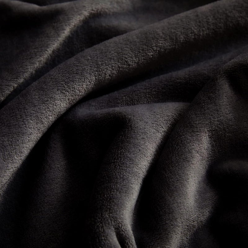 KMUSET Super Soft Throw Blanket Premium Silky Flannel Fleece Throw Size Black Microfiber Lightweight Blanket All Season Use - Image 5