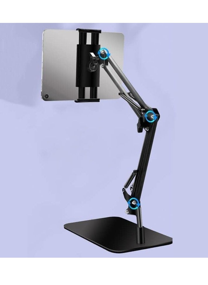 360 Degree Rotatable Long Tablet Stand for 4-13 Inch Tablet, Mobile Bed Desktop for iPad Pro Mini