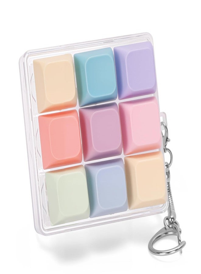 FunisFun Keyboard Fidget Toy Handheld Clicky Fidget Keyboard with Keychain Detachable Mechanical Clicker Adult Stress Relief Gifts for Leisure Moments (Style A) - Image 1