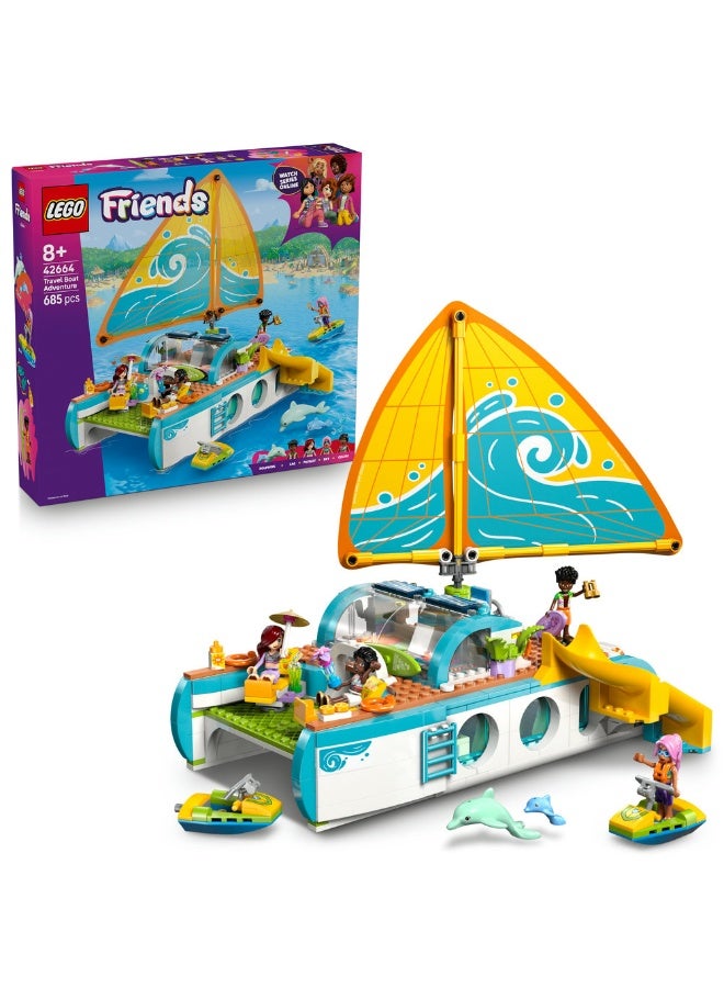 ليغو مجموعة بناء لعبة تمثيل الأدوار مغامرة قارب السفر من ليغو® فريندز 42664 - Image 1