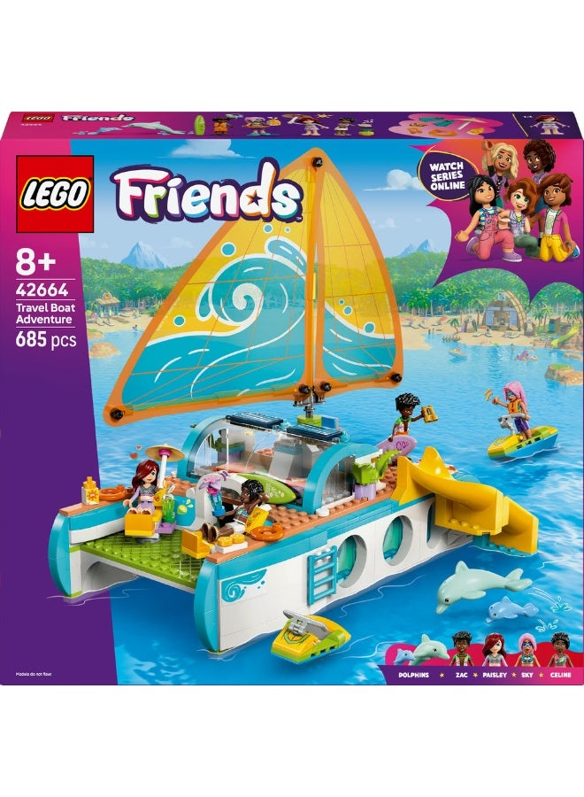ليغو مجموعة بناء لعبة تمثيل الأدوار مغامرة قارب السفر من ليغو® فريندز 42664 - Image 2