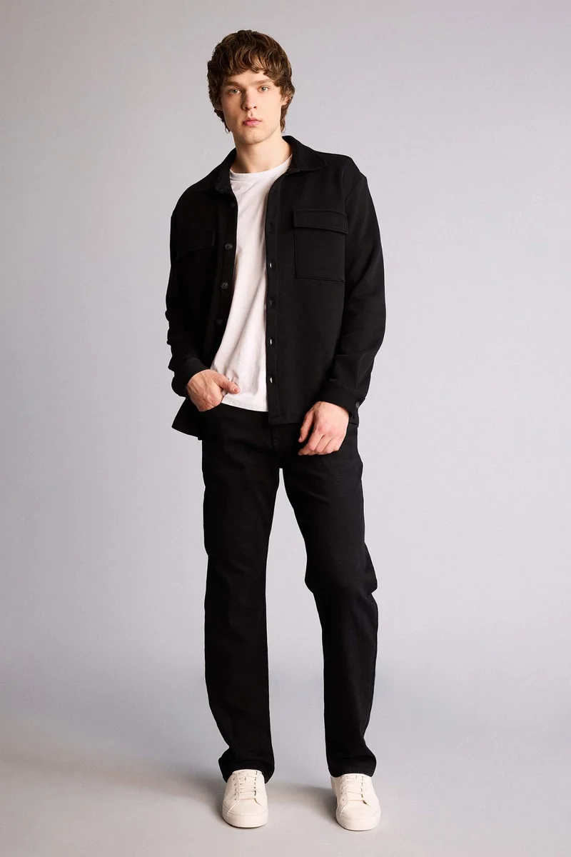 ديفاكتو Regular Fit Long Sleeve Overshirt