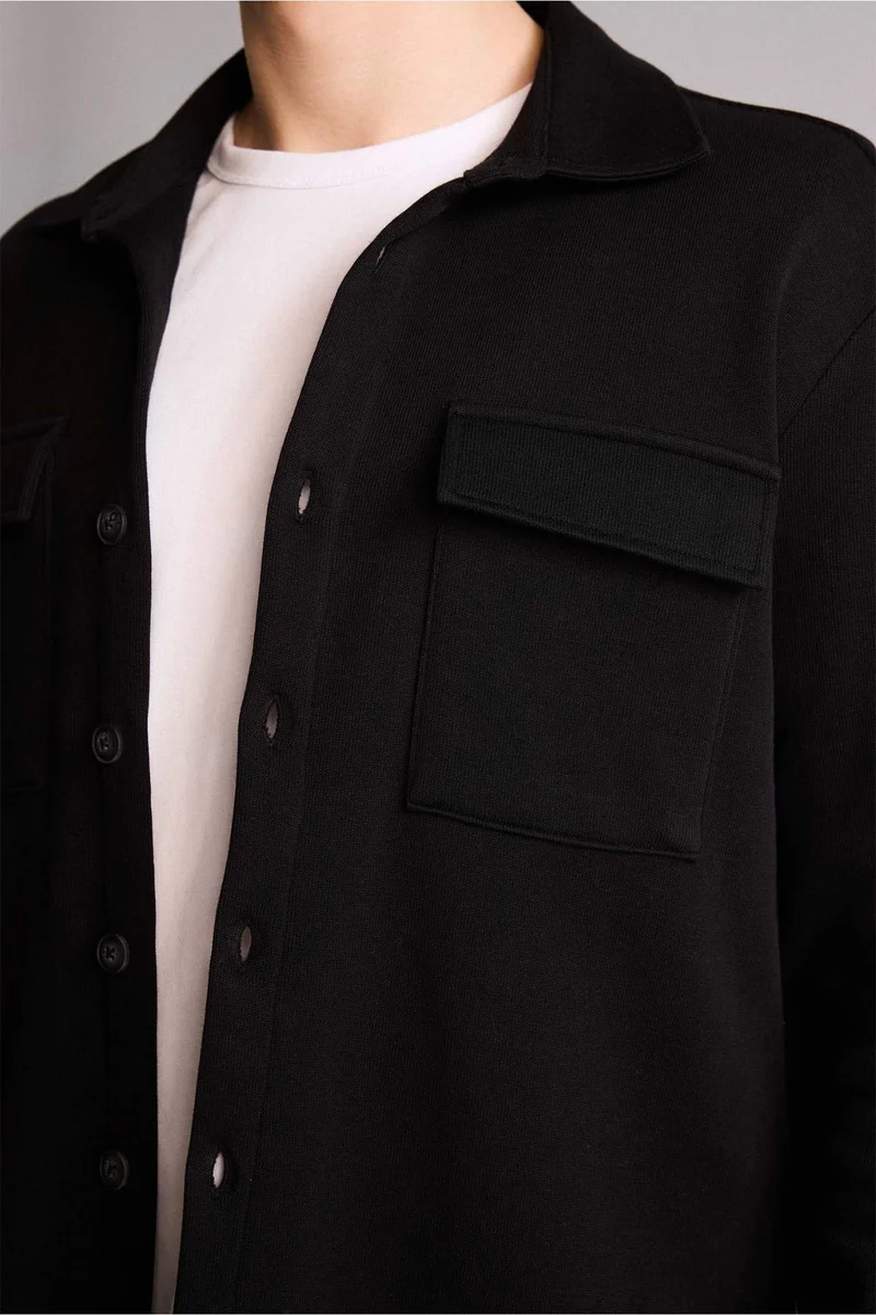 Defacto  Regular Fit Long Sleeve Overshirt for Men | Best Price UAE