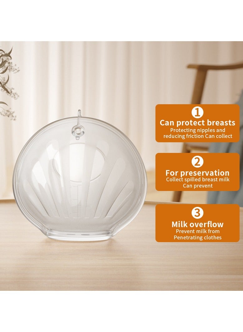 2 Pcs Silicone Nipple Collection Shields, Breast Milk Collection Shields, Nursing Cups For Collecting Breast Milk, Protecting Sore Nipples, And Preventing Breast Milk Leakage - Image 2