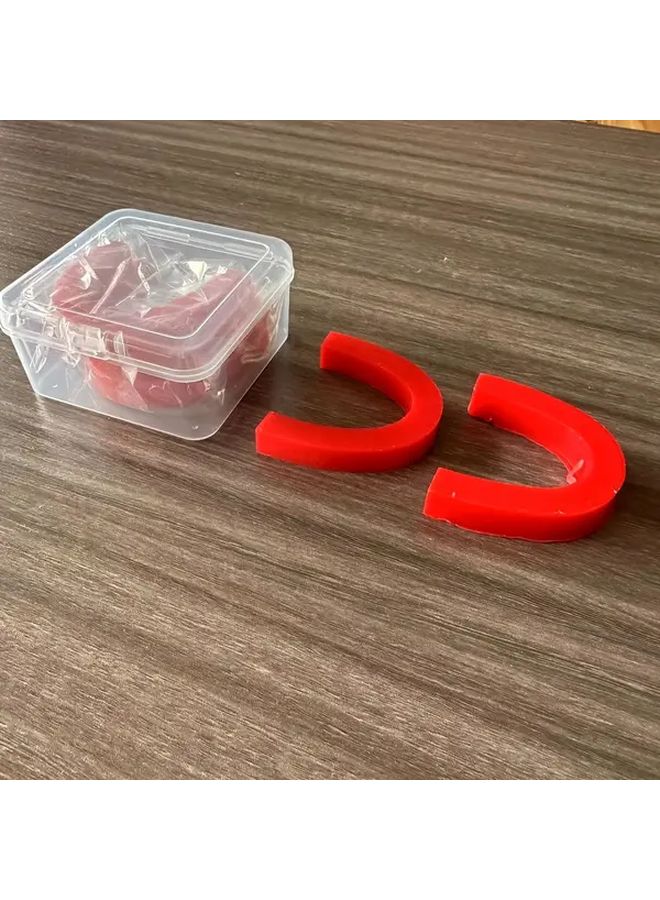 5pcs Red U Shaped Bottom Wax Frame Mold Implant Molding Occlusal Casting Block - Image 1