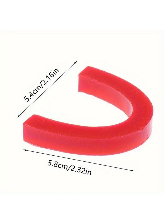 5pcs Red U Shaped Bottom Wax Frame Mold Implant Molding Occlusal Casting Block - Image 4