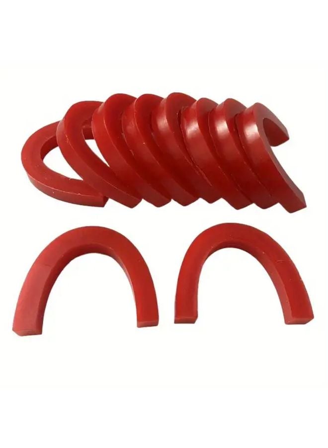 5pcs Red U Shaped Bottom Wax Frame Mold Implant Molding Occlusal Casting Block - Image 2