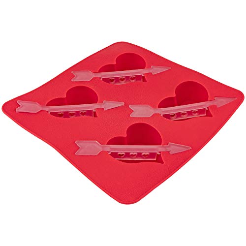 Fairly Odd Novelties Heart & Arrow Ice Cube Tray, One Size, Red - Image 4